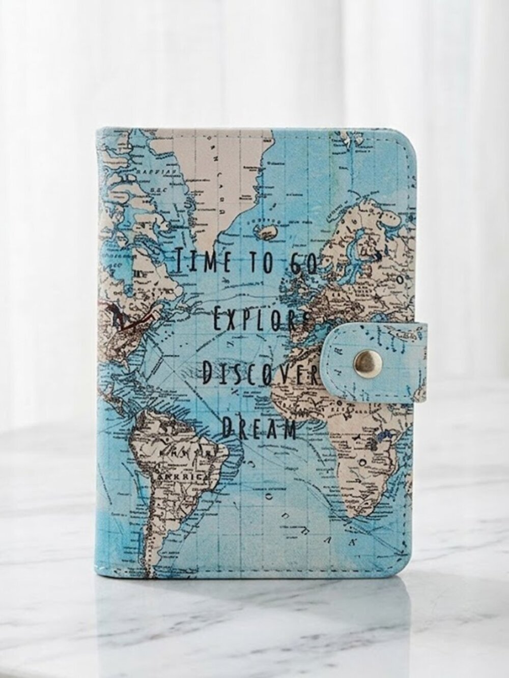 World Map Passport Cover Book